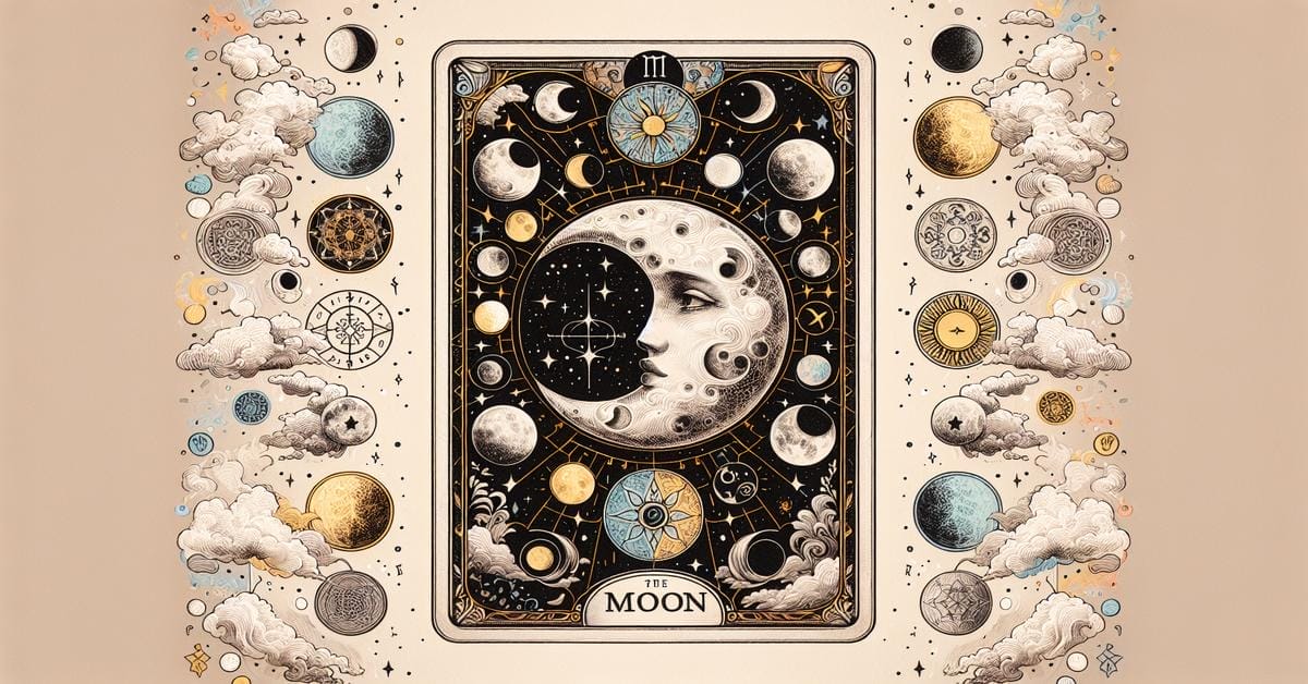 karta ksiezyc karta tarota. postawowe najwazniejsze i kluczowe informacje