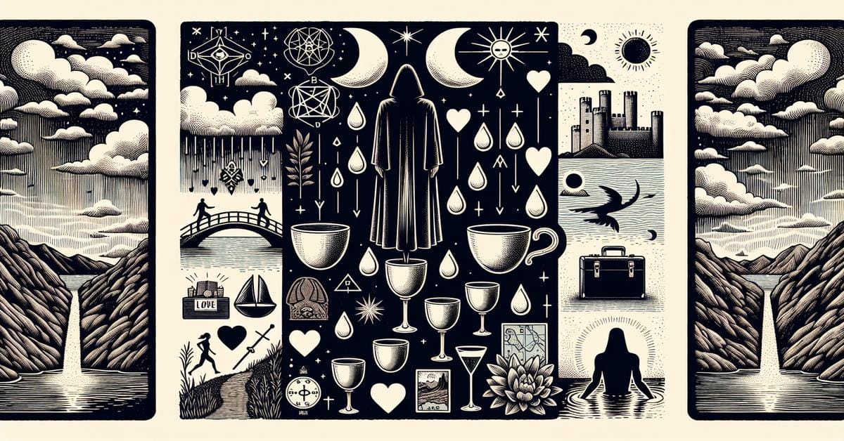 piatka kielichow karta tarota. postawowe najwazniejsze i kluczowe informacje